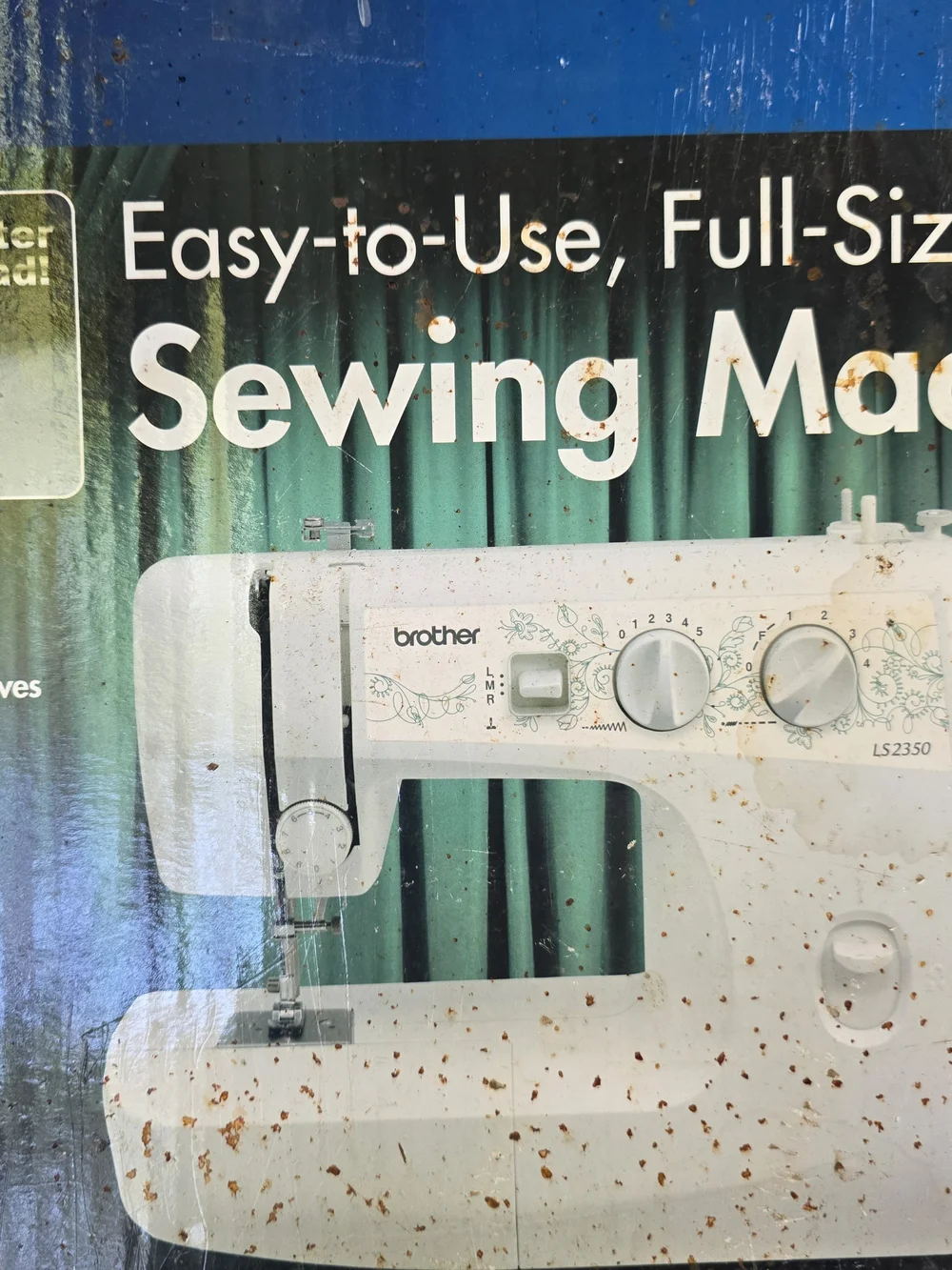 Brother LS2350 White Sewing Machine with Foot Pedal